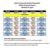eLearning Schedule for April