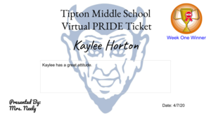 Virtual PRIDE Tickets #TiptonPRIDE